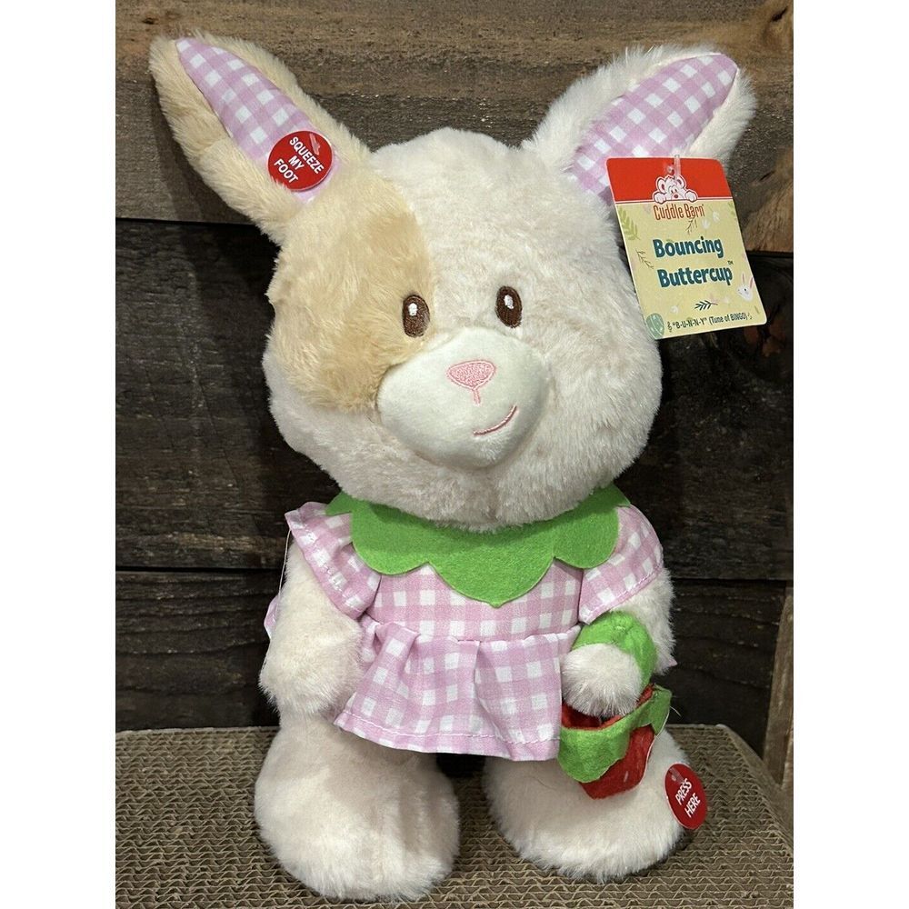 Cuddle Barn Easter Animated Plush Toy Bouncing Buttercup NEW